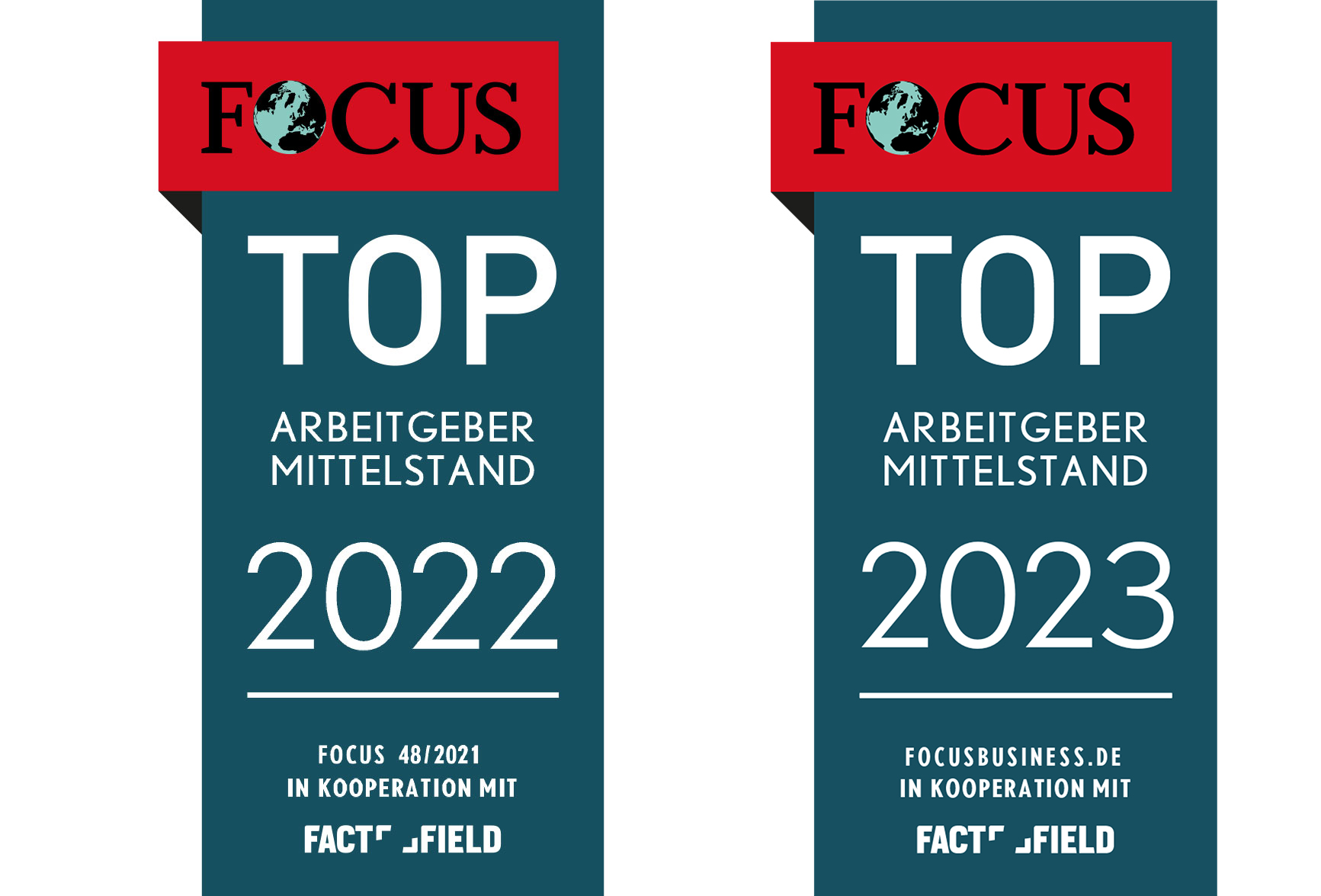 Siegel Top Arbeitgeber Focus 2022/23