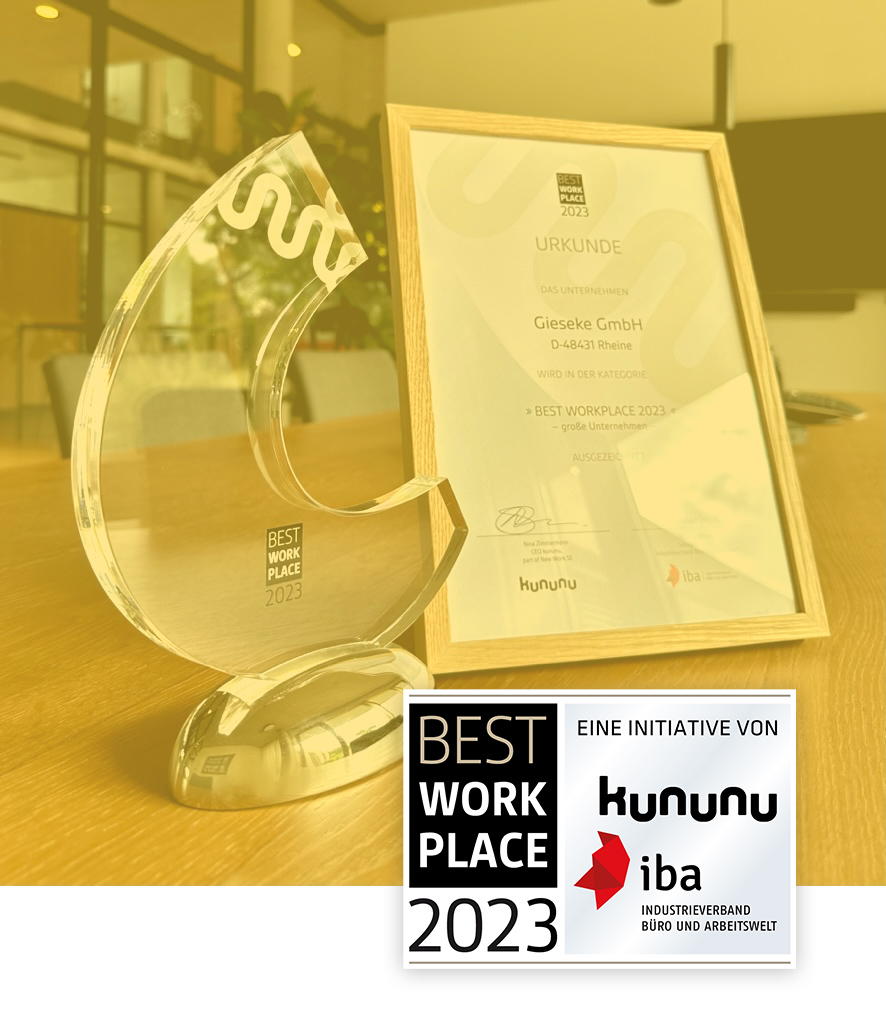 Auszeichnung des Best Workplace Awards 2023